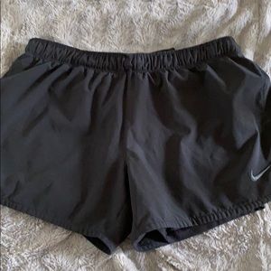 Nike running shorts with spandex inside